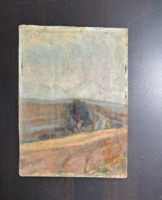Tájkép (olajfestmény, 32x23) Bruckner Valéria(1900-1992)