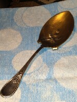 Gyönyörű antik kézzel készített Christofle nagy 925 Sterling ezüst szószos tálaló kanál 105g