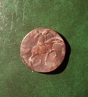 Bronzérme 1919 Szamosi Soós Vilmos  szobrász érmeművész Magyar Nemzeti Szövetség érme