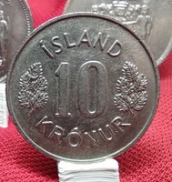 Izland 1977. 10 kronur