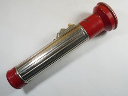 Old flashlight retro arras focus red, ddr approx. 1970s