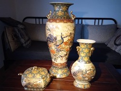 Japanese porcelain vase set