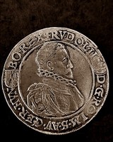 II. Rudolf Habsburg ezüst tallér 1594 K.B. EF 28.35 g