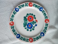 Floral porcelain wall plate, plate