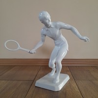 A rare tennis figure from Herend