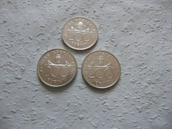 Ezüst 200 forint 1992 - 1993 - 1994 LOT !