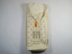 Retro old Elektra Fyora candle in paper packaging - Cereol vegetable oil industry rt Birnbátor - approx. 1980