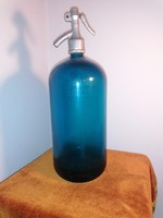 Large. Blue soda bottle