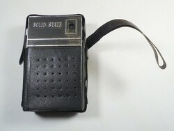 Retro régi Solid State rádió kisrádió zsebrádió műanyag tokban- kb. 1970-es évek