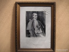 Pápai áldás , fénykép  ,  XII . Pius Pápáról és a  Pápa  saját kezű aláírásával 1954
