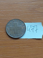Switzerland 2 rappen 1963 b (bern), bronze 477