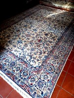360 x 240 cm kézi csomózású Iráni Nain Perzsa szőnyeg eladó