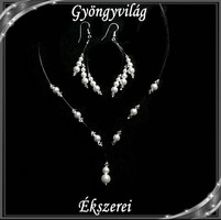 Esküvői, menyasszonyi, alkalmi ékszer szett, swarovszki kristály SSZ-ESW03-1