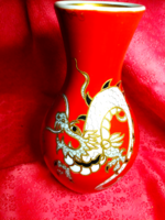 Wallendorf sárkányos porcelán váza
