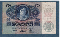 50 Korona 1914 slipped deutschösterreich stamp