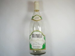 Retro Mátraalja riesling wine wine glass bottle - secret József vzőrgaszda - 1991