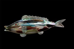 Murano eosin big glass fish, 40.