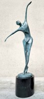 Art Deco- Táncos- bronz 56 cm-es , jelöléssel