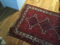 Antique handmade Iranian wool rug