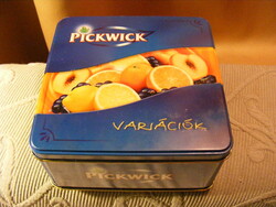 Pickwick variációk teafiltertartó fémdoboz