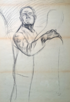 Patay László (1932-2002): Visszatekintés - 1966, grafitceruzarajz