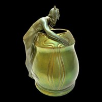 Eozin mázas szecessziós Zsolnay váza