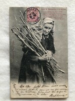 Antik, hosszúcímzéses   Bergeret   képeslap - 1904                            -2.