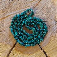 Long malachite necklace