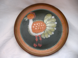 Kmk manuell kupfermühle ceramic chicken wall plate