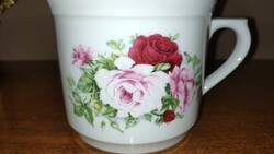 Thun large rose porcelain mug