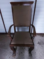 Antik oroszlán-lábas karfás szék - 359