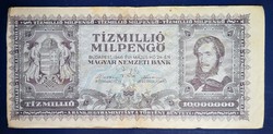 Hungary 10 million milpengs in 1946