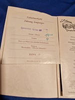 Jegy  Puccini: Bohémélet c. Operájára Városi Operaház Drezda 1985.szept. 12. !!!