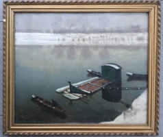 Faddi-förstner denes: boat on the Tisza