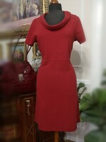 Marlies Mithöfer 40-es exkluzív finomgyapjú, birgundi piros ruha