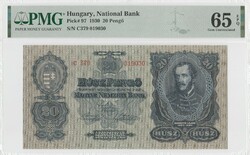 20 pengő 1930 garantált UNC  PMG