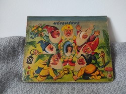 V. Kubasta - Hófehérke - 1961 1. magyar kiadás - 3D-s térbeli kihajtós mesekönyv - papír ritkaság