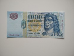 UNC millennium 1000 forint 2000 DC