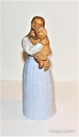 Garányiné standl katalin - ceramic figure of a mother with her child