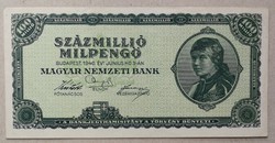Magyarország 100 millió Milpengő 1946 XF