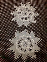 Original Hövej lace tablecloths. 2 pcs