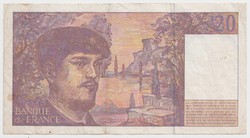 France 20 francs debussy modified 1997