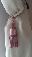 Very nice curtain tie (burgundy-silver twisted silk cord)