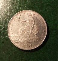 USA trade dollar mint replica in nice condition with year 1791