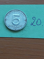 NÉMET NDK 5 PFENNIG 1952 A , A (Berlin Mint,) ALU.   20