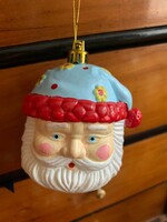Christmas tree ornament big Santa head