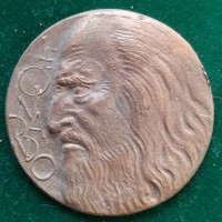 István Kákonyi: Leonardo, bronze plaque