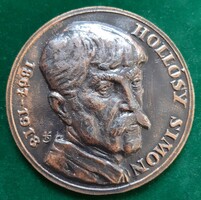 István Kákonyi: painter Simon Hollósy, bronze plaque