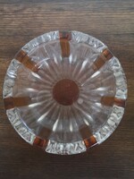 Cseh Színezett Ólomüveg-kristály HAMUTÁL , rendkívül ritka!!
