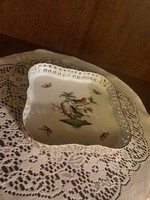 Herend rothschild patterned rectangular tray, center of the table